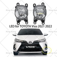 ▧   ✘ Front Bumper Fog Light Lamp foglight foglamp LED For toyota vios 2021 2022 ORIGNAL QUALITY