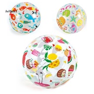 [LV] Ball Toy Floating Elastic Inflatable Kids Beach Ball Toy for Children