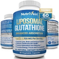 Nutrivein Liposomal Glutathione特級脂質體穀胱甘肽700 毫克。60粒