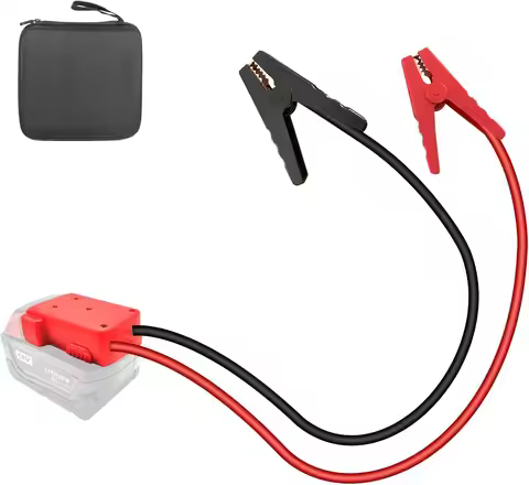 M18 18V Battery Jump Starter Jumper Cables 2.0FT 8AWG with Adapter