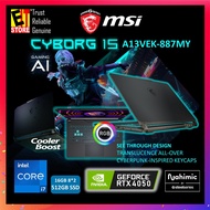 MSI Laptop Cyborg 15 AI Gaming (i7-13620H /16GB DDR5 /512GB  SSD /15.6" FHD 144HZ/ RTX4050 6GB/ RGB 