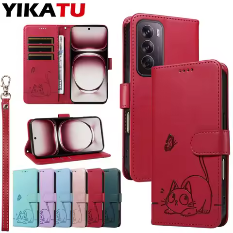Magnetic Flip Slot Wallet Leather Case For OPPO Reno 8T 4Z 4F 5Z 5F 6Z 7Z 4 5 6 7 8 Lite Reno8 Pro P