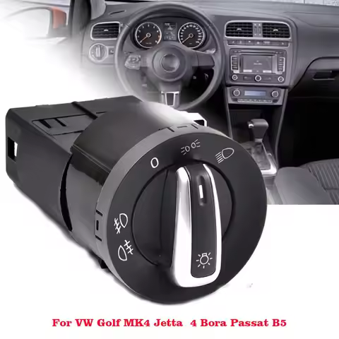 Car Styling Chrome Headlight Switch 3BD 941 531 For V W Golf Jet ta Bora Mk4 Passat B5 B5.5 Polo 9N