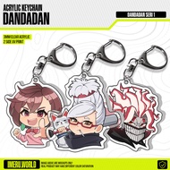 GANTUNGAN Keychain acrylic Keychain anime Danadan Ayase Momo, Okarun, Seiko Ayase By IMERU World