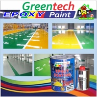 1L Epoxy paint ( GREENTECH EPOXY PAINT ) Cat Lantai HEAVY DUTY Coating FLOOR