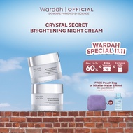 NEW! Wardah Crystal Secret Bright-PeptideTM 5% Niacinamide Hyperpigmentation Expert Night Moisturize