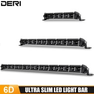 6D LED Light Bar 7'' 13'' 20 inch Offroad slim Led Bar Auto Driving Light fog lamp for Niva Lada Tru