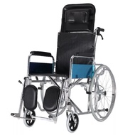 [ Spec.โรงพยาบาล มี อย.] รถวิลแชร์ รถเข็นผู้ป่วย ปรับระดับเอน-นอนได้ 180 องศา พนักพิงหลังเสริมถอดออก