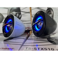 TS-STX510 LED Universal Car Full Range Speaker Satellite Speaker Full Range Speaker Bawal Putih Hita