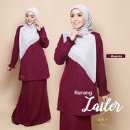 Tunik.my Kurung Lailer Raya Edition Sedondon in Magenta