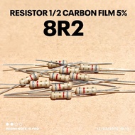 (10 PCS) RESISTOR 1/2W 1/2WATT 8R2 8.2R OHM CF 5% ROHS