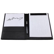 T4Pu Leather A4 Writing Clipboard Business Notepad Clip Boards Meeting Conference Document Organizer