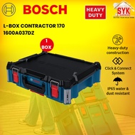 SYK Bosch L-Box Contractor 170 Heavy Duty Easy Stack Storage Tool Box Kotak Penyimpan Mesin 1600A037
