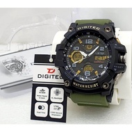 Jam tangan pria Sporty Digitec 2125 Diameter Besar Strap Rubber Original Water resist