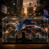 LEGO 76325 Marvel Avengers Age of Ultron Quinjet Acrylic Display Box Kotak Akrilik Transparent Dust 