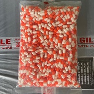 Empty Capsule Shells Size 0 Orange - White Capsuleindo Size 0 Orange - White Contents 1,000 pcs Hala