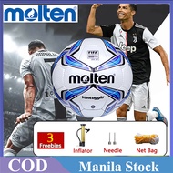 Molten Soccer Ball Football F5V3400 Vantaggio Series 32 Panels And PU Leather Size 5 Wear-Resistant