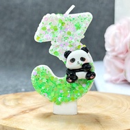 Creative DIY Birthday Number Candle 0-9 Cute Panda Birthday Candle