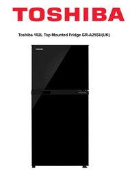 Toshiba 192L Top Mounted Fridge GR-A25SU(UK)