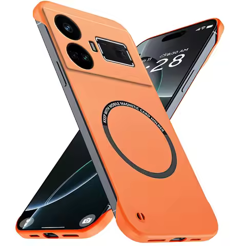 Magnetic Slim for Realme GT3 GT5 GT Neo 3 5 Neo5 240W 5G Frameless Phone Cases Matte Anti-Scratch Ha