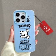 ZOLDAGO Blue Skull Case for Vivo V5 V5S Lite V7 V7+ Plus V15 V17 V19 V20SE V20 V21 V23E V23 Y01 Y15S