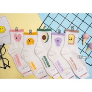 Korean Socks Cute Food Love Cheese Avocado Toast Stockings Women's
