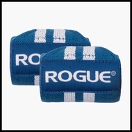 Rogue Wrist Wraps Blue &amp; White Wrap Support Straps Strap Biru Putih 3"