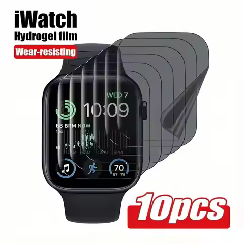 10Pcs Privacy Hydrogel Screen Protector Film For Apple Watch 6 SE 5 4 3 2 Screen Protector 38mm-44mm
