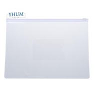 White Clear Size A5 Paper Slider Zip Closure Folders Files Bags 20 Pcs