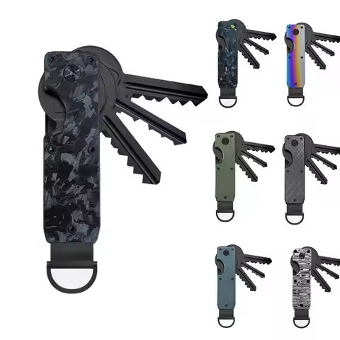 Key Organizer Compact Holder Metal Key Chain Minimalist Key Case Holder for Keychain Secures Keys Ke