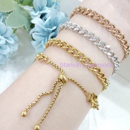 Fashion titanium drawstring bracelet chain chain bracelet new