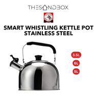 Zebra Smart Whistling Kettle Pot Stainless Steel 3.5L 6L Capacity [Durable Stylish Design for Hot Water]