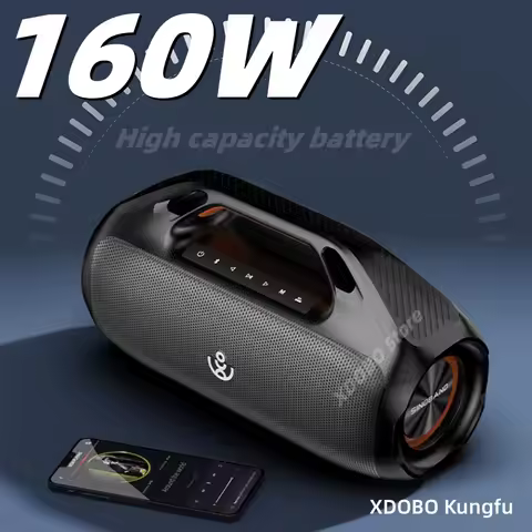 XDOBO 160W Outdoor Waterproof Portable Bluetooth Speaker Home High Power Card Insertion Sound Kungfu