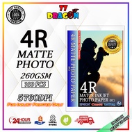 4R Matte Photo Paper 260gsm (100pcs/pkt) 4R PHOTO PAPER -  BUY 10 PACKS FREE 4R PHOTO PAPER