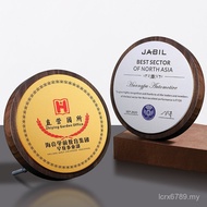 Wooden Solid Wood Distributor Metal Authorized Medal Prize Wooden Aluminum Plate Plaque Making Plate