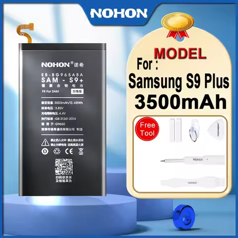 NOHON phone Battery EB-BG965ABE 3500mAh for Samsung Galaxy S9 Plus G9650 G965 G965F G965A G965T G965