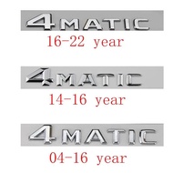 3D ABS Chrome 4MATIC Logo 4 Matic Emblem Letter Car Trunk Badge For 4matic Sticker Accessories
