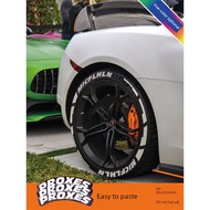 3D tire letter sticker luminous creative car