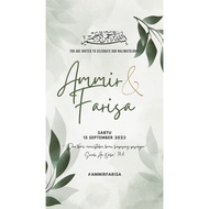 Digital Wedding Card / Kad Kahwin Digital / E-Card Wedding ( 3 PAGES )