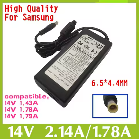 14V 2.14A 30W Monitor AC Adapter Charger Power Supply For Samsung S19B150N S19B150N S19B360 14V2.14A