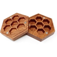 Dice Round Cover Dice Organizer Dice Storage Wooden Retro Wooden Box Wooden Box Heaven and Earth Cre