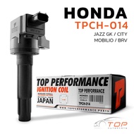 คอยล์จุดระเบิด HONDA JAZZ GK / CITY GM6 / MOBILIO / BRV / L15 ตรงรุ่น 100% - TPCH-014 - TOP PERFORMA