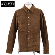 Dior x Cactus Jack [國內正品] 283D493BY509 Logo刺繡天鵝絨超大號襯衫，尺寸52