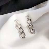 Hip hop style chain earrings