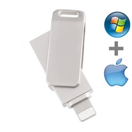 แฟลชไดร์ฟ USB โลหะสำหรับที่ชาร์จยูเอสบีipad Iphone 13 12 11X9 8 7 6 5S Se OTG Pendrive 16Gb 32Gb 64G