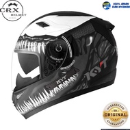 Helm Kyt K2 Rider Double Visor Motif Venom Black White Full Face Original