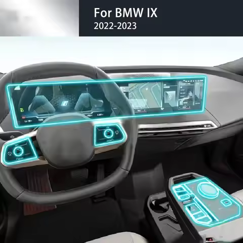 Interior Car Center Console Navigation Transparent TPU Protective Film Anti-scratch Repair Refit Sti