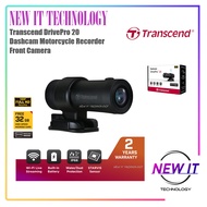 Transcend DrivePro 20 Dashcam Motorcycle 60fps Full HD 1080P Starvis Image Sensor With 32GB Front Re