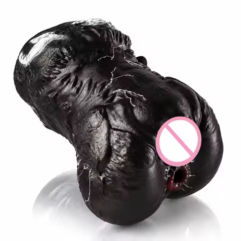NNSX Dark Fantasy Male Masturbator Soft Silicone Stroker Cup Realistic Texture Pocket Pussy Reusable