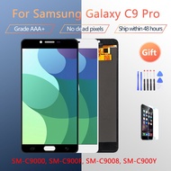 100% Tested  Super AMOLED LCD For Samsung Galaxy c9 C9 Pro C9000 LCD Display Touch Screen Assembly R